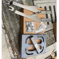 CNC Stainless Steel Adjustable Foldable Rear Rack / Monorack Motor Ex5 110 / Ex5 Fi Belakang Carrier