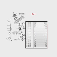 komatsu PC200-6,PC200-7,PC200-8 knob lever 20Y-43-22390,20Y-43-22381,20Y-43-22211,22U-43-21181,20Y-4