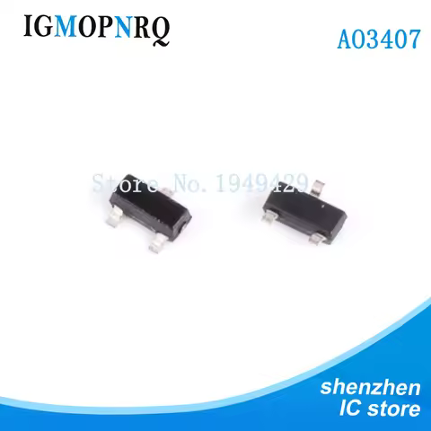 50pcs AO3407 3407 SOT23-3 MOSFET MOSFT P-Ch -30V -3.6A 64mOhm new
