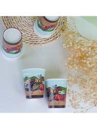 10/25, 9-Ounce Paper Cup, Horse Racing, Tractor, Farm, Sports Theme, Disposable Bathroom Cup, Mouthw