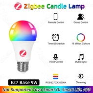 Zigbee 3.0 Smart LED Lamps E27 B22 E14 GU10 Works With Home Assistant Zigbee2mqtt Voice Group Contro