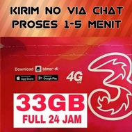 Kuota Tri 33GB 45GB Full 30 Hari 52GB Unlimited 32GB Murah JKH8173