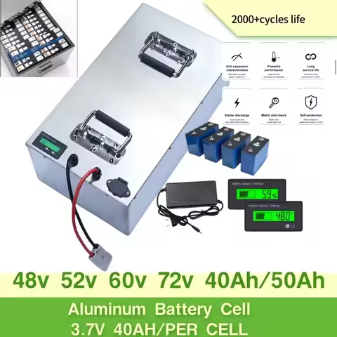 AA# Lifepo4 Battery 60V 50Ah 60ah 40ah 30ah 70Ah not 48V 72V for 2kW 3000W 1000W Vehicle snowmobile 