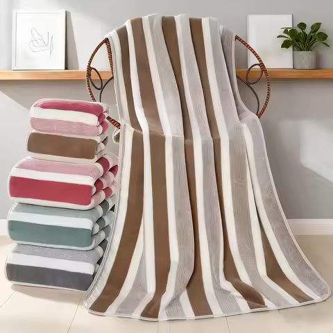 Bath Towel Set - 70x140cm Bath Towel & 35x75cm Hand Towel/Washcloths, Ultra Soft Microfiber, Super A