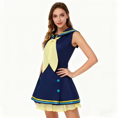 Anime Rin Len Cosplay Costume Len Rin Cosplay Len Costume Kagamine JK Uniform for Halloween Comic Co