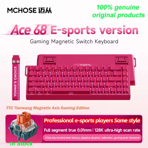 MCHOSE ACE68 Pro ACE60 Pro Mechanical Keyboard Wired Magnetic Switch 8k Polling Rate Esports Customi