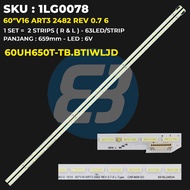 LG 60 Inch TV Backlight 60UH650T-TB.BTIWLJD 60"V16 ART3 2482 REV 0.7 6