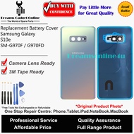 Replacement Rear Battery Cover for Samsung Galaxy S10e G970 G970F SM-970F/DS with 3M tape and camera