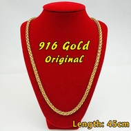 916 gold necklace men's chain original thick gold snake bone necklace hollow Thai chain