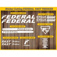 Cutting Sticker Federal FAST TREKKER Bicycle Sticker