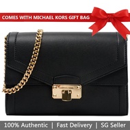 Michael Kors Handbag With Gift Paper Bag Shoulder Bag With Gift Bag Kinsley Medium Shoul Black # 35S9GYKF2L