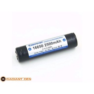 KeepPower 16650 2500mAh 3.7V Li-ion Rechargeable Battery (P1665J)