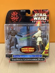 STAR WARS星球大戰EPISODE I 前傳 1- THE FINAL LIGHTSABER DUEL赤武神DARTH MAUL VS OBI-WAN KENOBI 3.75” FIGURE 注