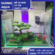 Mini Fish Tank with Miniature Layout Dimensions Length 25cm - Width 13cm - Height 15cm
