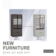 Wardrobe 3381-2.5FT, Almari Baju