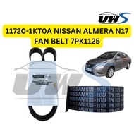 11720-1KT0A NISSAN ALMERA N17 FAN BELT 7PK1125