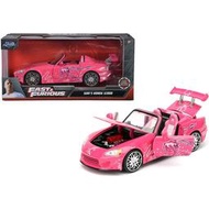 JADA 1:24  合金車模  速度與激情  本田S2000 兒童玩具擺件 禮物