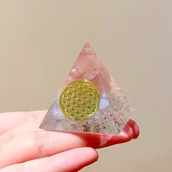 【粉水晶+蛋白石】奧根能量塔Orgonite (6cm/5cm/4cm)