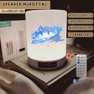 COD speaker alquran speaker murottal alquran led jam & alarm motif masjid biru