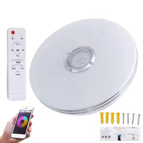 RGB LED Ceiling Light APP Control Bluetooth-compatible Modern Ceiling Lamp Dimmable Smart Ceiling Li