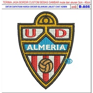 GIB PATCH LOGO EMBROIDERY B-A66 ALMERIAH CF CLUB BALL LALIGA SPANISH