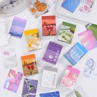 ENWEI 50 Pcs [The Sweet Thrills Series] Lovely Deco Stickers Mini Book Sticker Paper Scrapbooking Ma