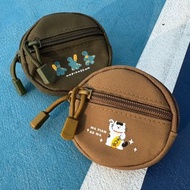 圓形零錢包附掛勾 招財恐龍貓咪-2款