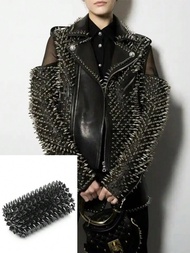 Multi-Color Plastic Studs, 0.5/1 Yard - 12 Rows Of Nail Mesh Fabric, For DIY Crafts, Hairbands, And