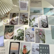 (Set Of 30) Matcha Latte Postcard Minimalist Card Wall Picture Cards Room Decorations Photo Props 76