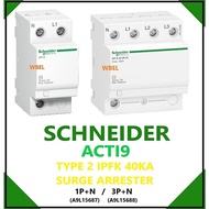 SCHNEIDER ACTI9 TYPE 2 APFK 40KA SURGE ARRESTER - 1P+N (A9L15687) / 3P+N (A9L15688)