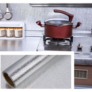 Aluminum Foil Wallpaper Kitchen Cabinet Stove Tile Waterproof Oilproof Antifouling Easy Cleaning Lapik Dapur Masak Kotor
