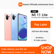 Xiaomi Mi 11 Lite 5G สมาร์ทโฟน11ไลท์ Inch6.55 5G 6/8GB + แบตเตอรี่128GB 4250MAh Snapdragon 780G 64MP NFC AMOLED เต็มหน้าจอ