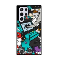 Case Casing Samsung S22 S21 S20 S10 S9 S8 S7 Ultra Plus FE 5G Doodle Game BO0290