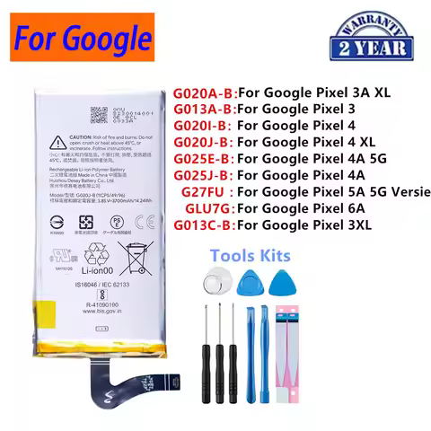G020A-B G013A-B G025J-B G27FU GLU7G G020J-B G013A-B Battery For HTC Google Pixel 3 4 3XL 4XL 4A 5A 5