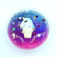 DIY Colorful Unicorn Stars Slime Crystal Mud Putty Starry Pearl Ball Clay