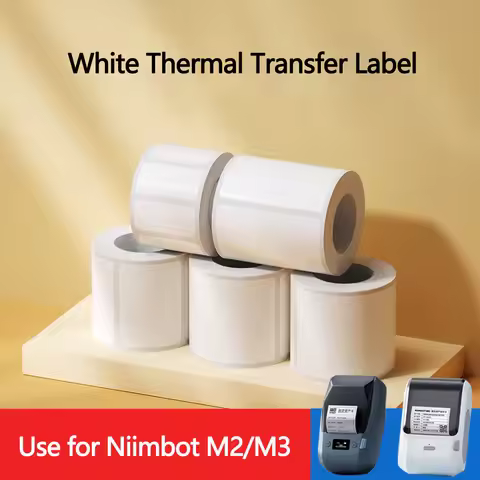 Niimbot M2/M3 White Label Paper Self-adhesive Thermal Transfer Printing Waterproof Sticker for Niimb