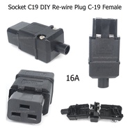Plug Socket IEC C-19 CONNECTOR C19 FEMALE 3 PIN DIY Rewireable UPS APC UDP 16A