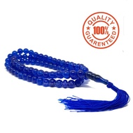 Blue JADE NATURAL STONE TASBIH 8MM 99 GRAINS