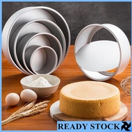 A-I 4/5/6/8/9/10inch Aluminum Alloy Nonstick Round Cake Pan Baking Mould with Removable Bottom DIY Baking Tools