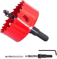 2-1/2"(64mm) HSS Bi-Metal Hole Cutter with Pilot Drill Bit, Hole Saw for Wood, Plastic, Drywall, Met