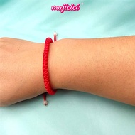 [mu]Red Rope Braided Bracelets Holiday Event Gifts Wristband Jewelry