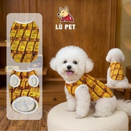 Dog and Cat T-shirt with Funny Gold Bar Pattern - Sizes from 1 to 25Kg - Lu Pet