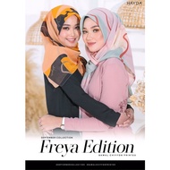 🔥NEW RELEASE🔥FREYA EDITION HAYDA SCARF/TUDUNG BAWAL CHIFFON PRINTED/ TUDUNG ANTI KEDUT TAK PERLU IRO