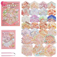 DIY Scene Sticker Book with Tweezer Creative 3D House Sticker Cute 3D Miniature Scene SHOPSKC2995
