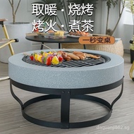[FREE SHIPPING]New Barbecue Stove Charcoal Pot Courtyard Outdoor Charcoal Stove Heating Stove Camping Firewood Pot Barbecue Table Barbecue Grill