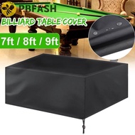 PBFASH Billiard Table Cover, 7/8/9 Feet with Drawstring Pool Table Dust Cover, Durable Oxford Cloth 