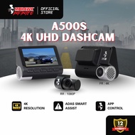 Mohawk A500S Dash Cam Premium 4K UHD (2160P+1080P) Dashcam Kereta APP Wifi ADAS Lynx Night Vision