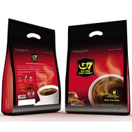 ( B100) Cà phê G7 Đen không đường hòa tan Bịch 100 sachets (Gói) - 2gr