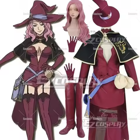 Anime Vanessa Enoteca Cosplay Costume Wig Dresses Hat Women Girls Halloween Party Carnival Role Play