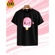 Sultankaos89 Unisex Ice Cream T-Shirt, Cash on Delivery - Cute Ice Cream Short Sleeve T-Shirt